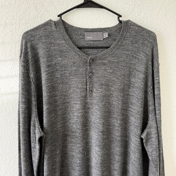 Vince Charcoal Crewneck Sweater for Men - Picture 3 of 7